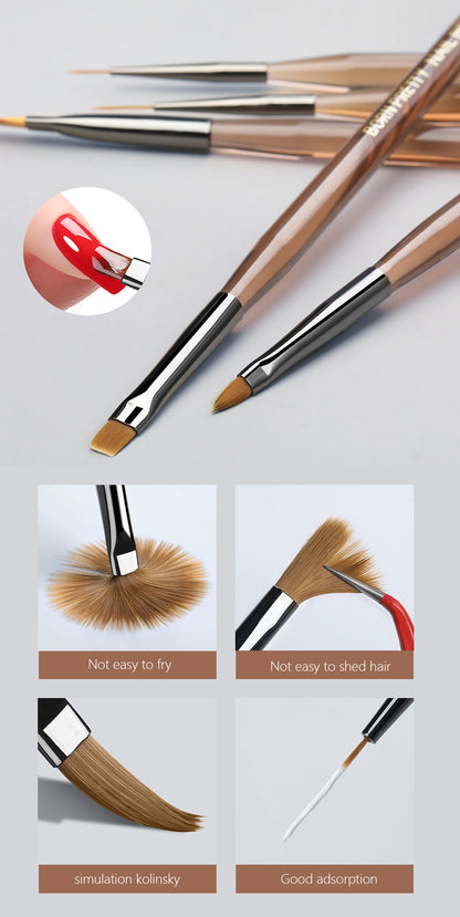 BORN PRETTY Nail Art Brush 9 Sizes  Nail Art Manicure Tool