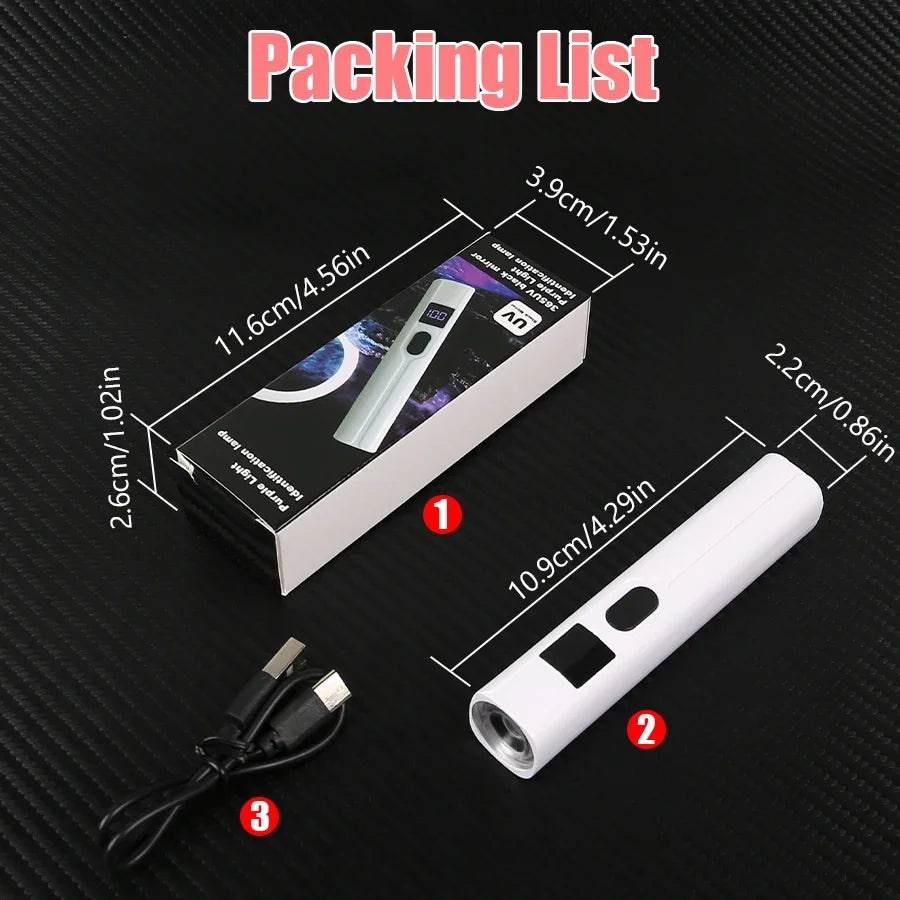 Ultra Light Portable Handheld Nail Dryer Lamp UV/LED