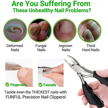 Professional Stainless Steel Toenail Cutters/Clippers