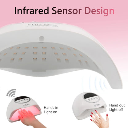 SUN X20 MAX 72 LEDS UV LED Nail Lamp Professional Nail Dryer Light With Timer