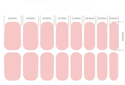 1 Sheet Semi-Cured Gel Nail Strips Waterproof
