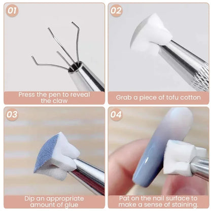 50/150pcs Sponge Gradient Nail Art Stamper Tools