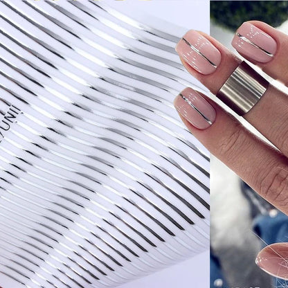 Gold 3D Nail Stickers