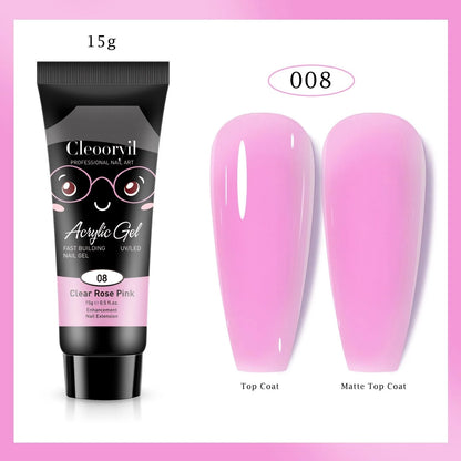 9pcs/set 15ML Nail Extension Gel Poly Gel Semi Permanent
