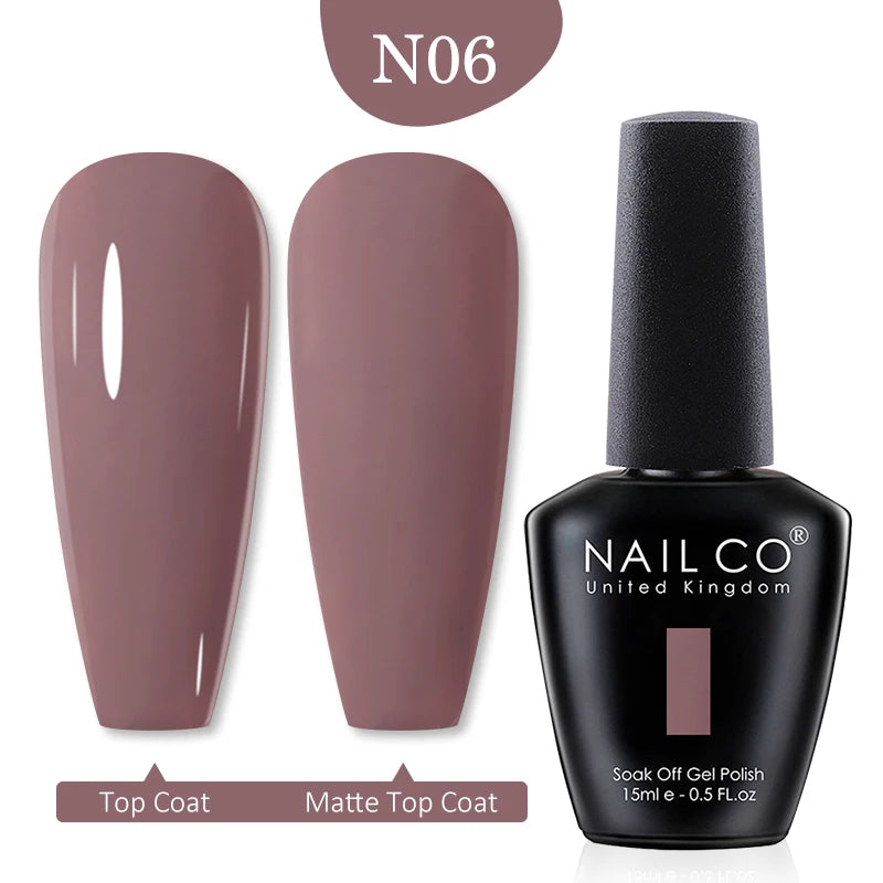 NAILCO 15ml Transparent Nude Color Series Jelly Gel Nail Polish