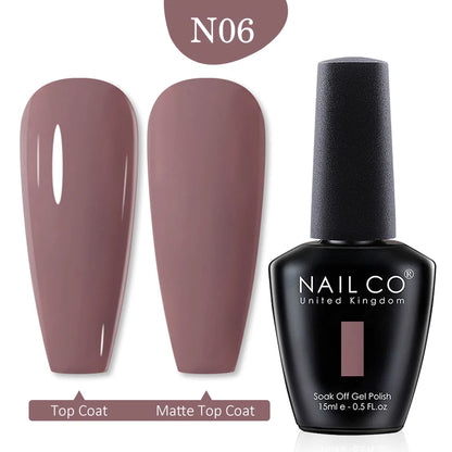 NAILCO 15ml Transparent Nude Color Series Jelly Gel Nail Polish
